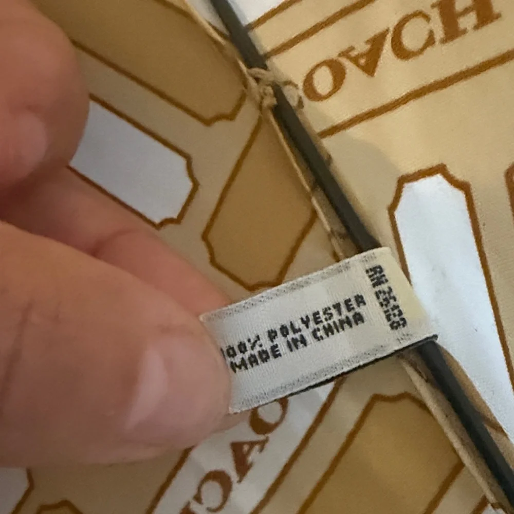 Coach Patterned Tan Umbrella